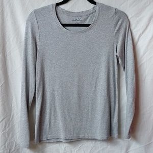 Women's Medium Eddie Bauer Gray Long Sleeve tee